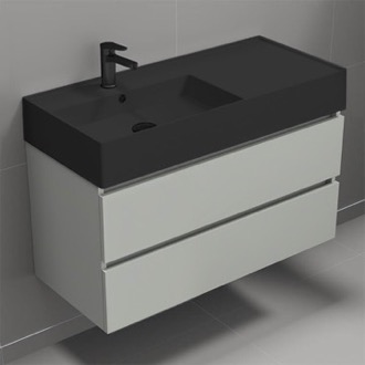 Bathroom Vanity Wall Mounted Bathroom Vanity, Modern, 40